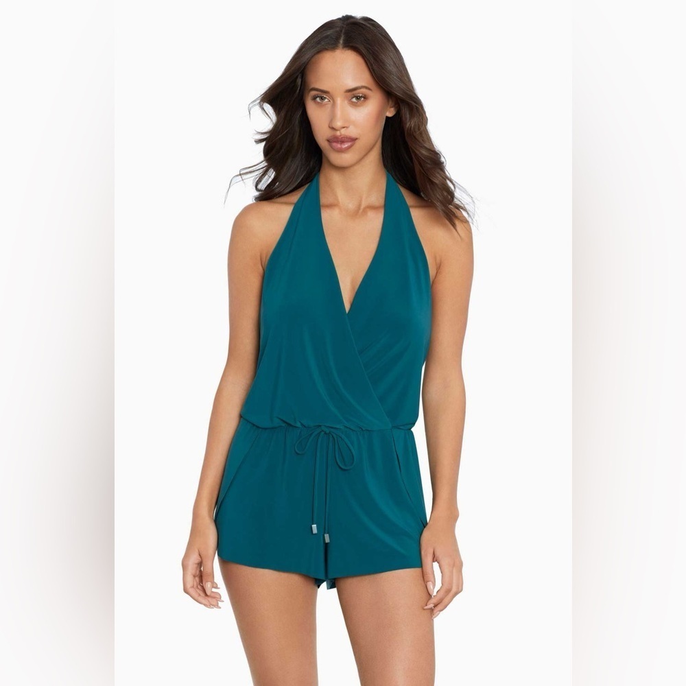 Magicsuit Bianca Romper, Palm, Size 14